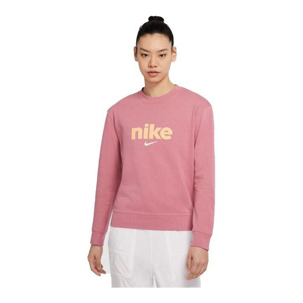 Women's long sleeve T-shirt Nike Crew Pink XS