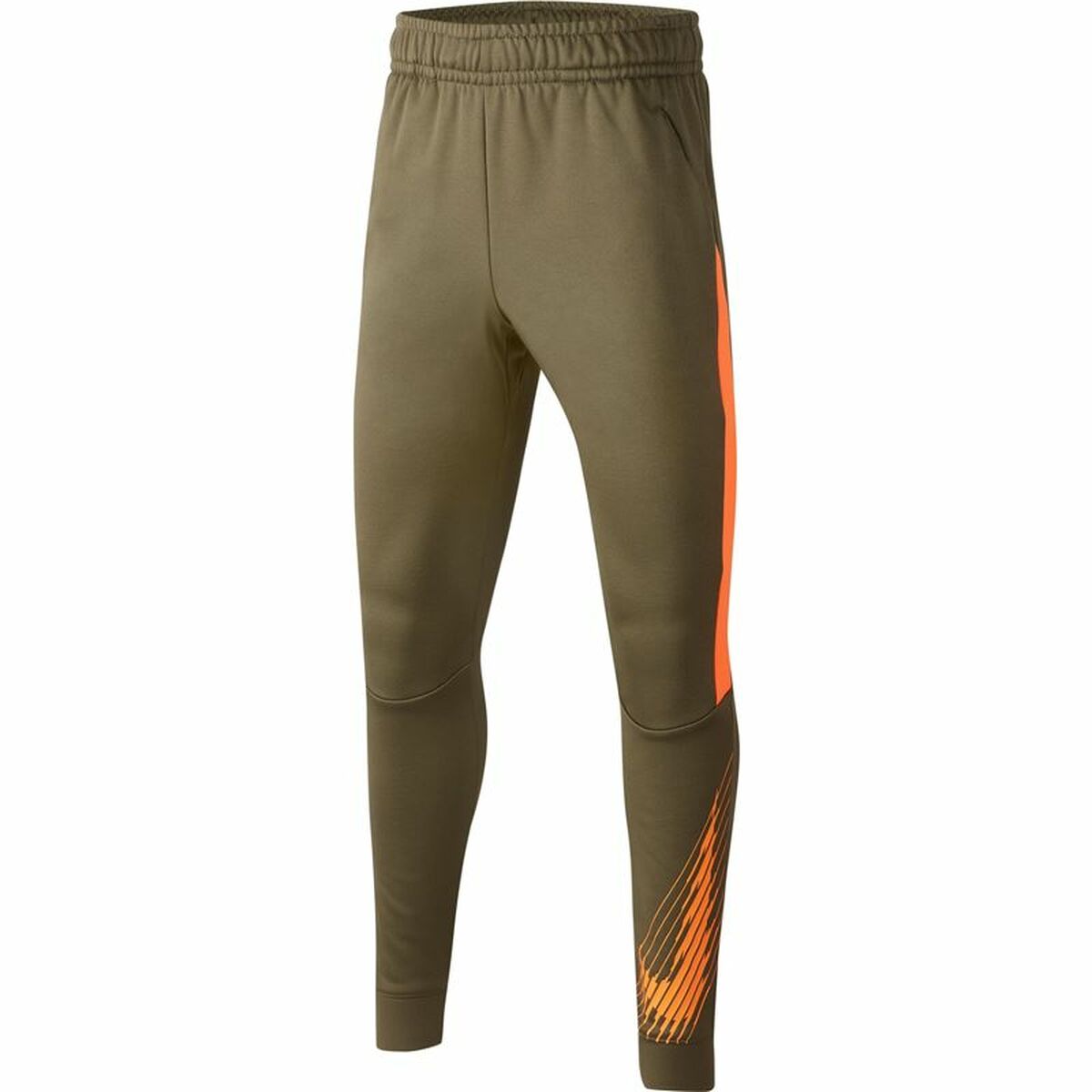 Children's Tracksuit Bottoms Nike Dri-FIT Therma Olive Boys 7-8 Years